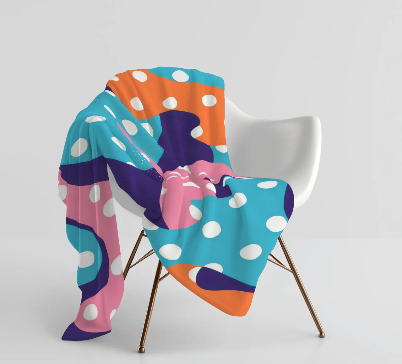 Flusso giocoso a pois coperta in pile da Frosh Pallete