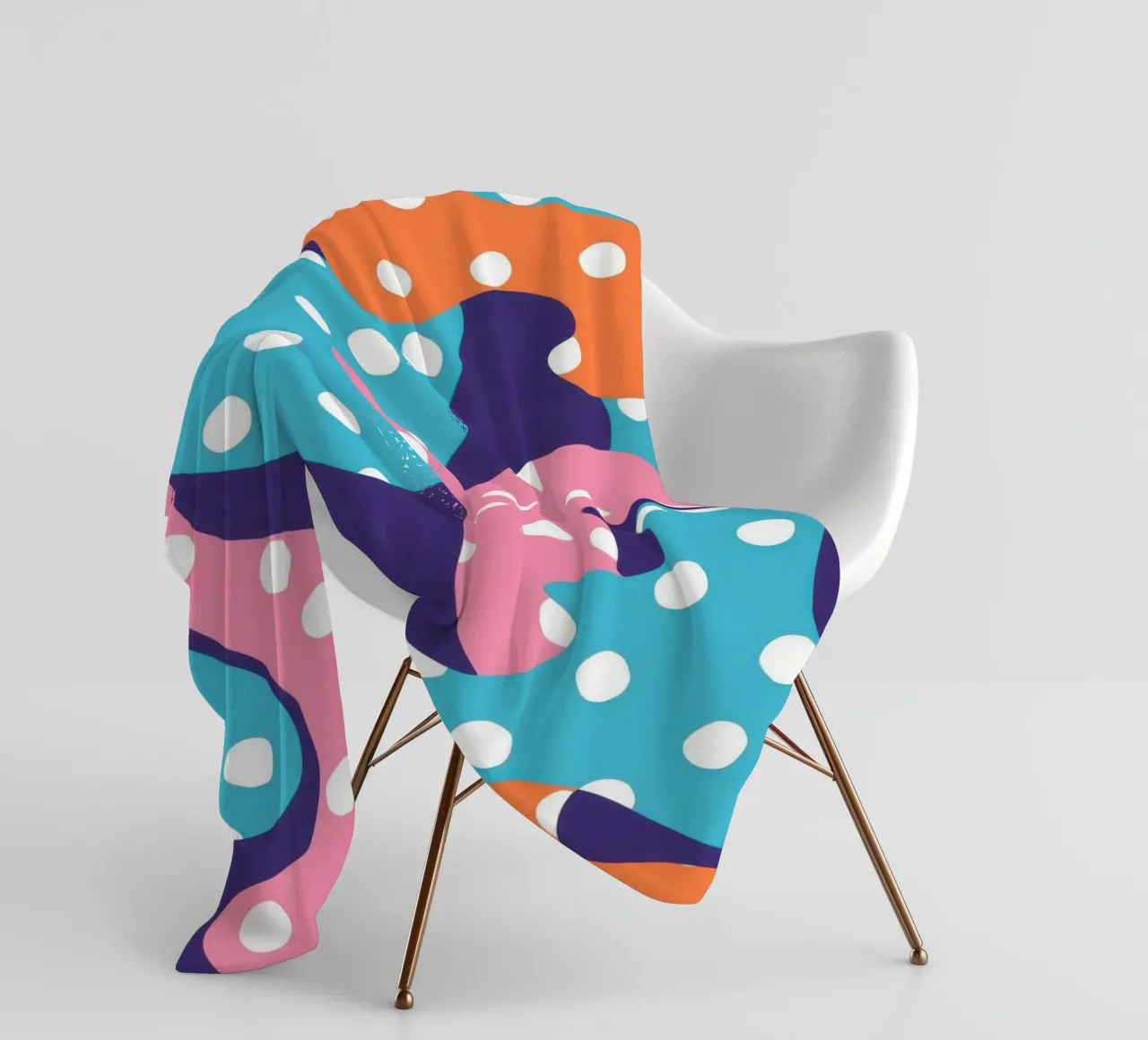 Flusso giocoso a pois coperta in pile da Frosh Pallete