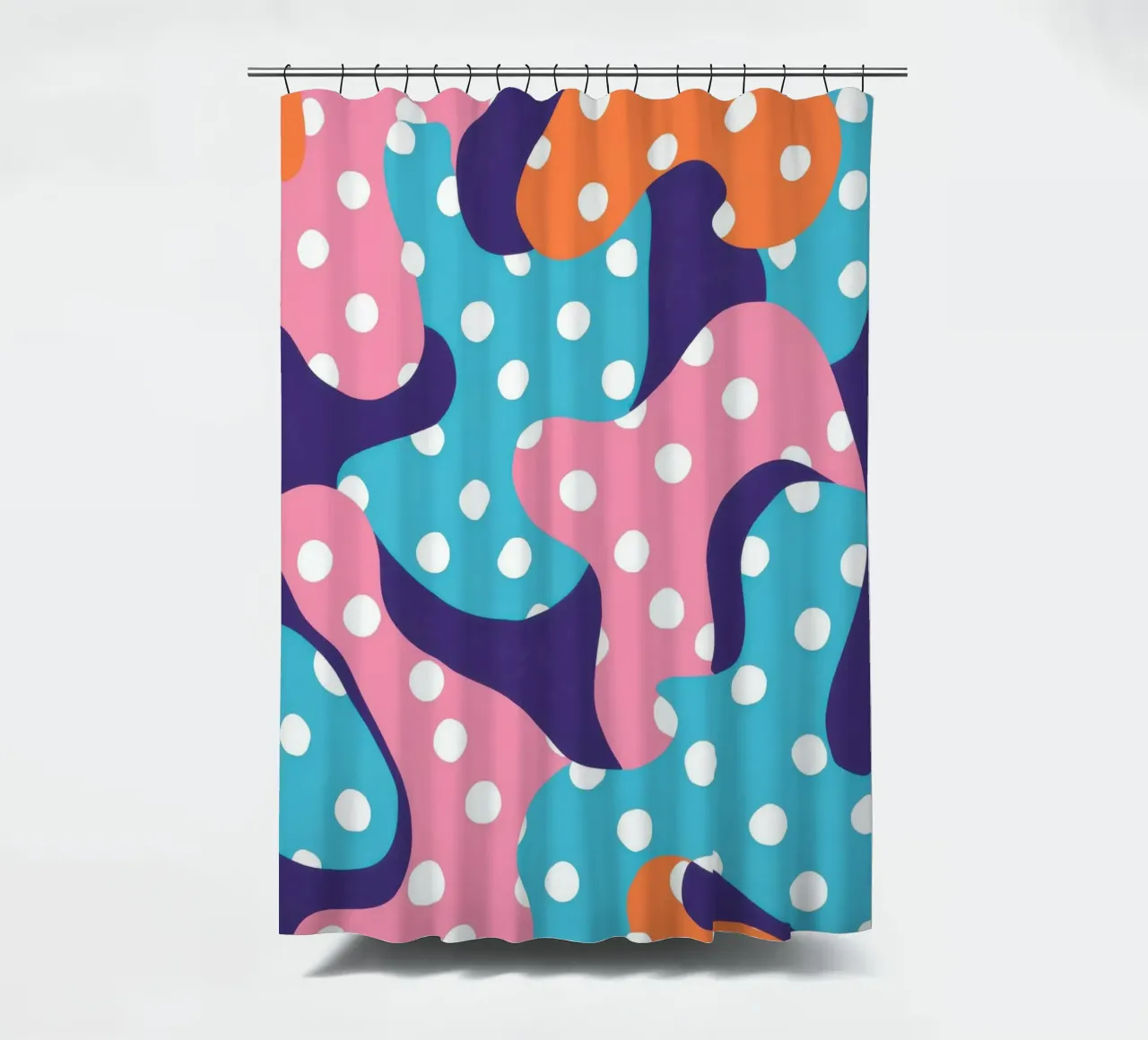 Speelse Polka Dot Flow douchegordijn van Frosh Pallete