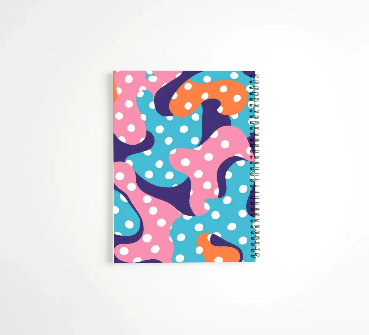 Playful Polka Dot Flow spiral notebook by Frosh Pallete