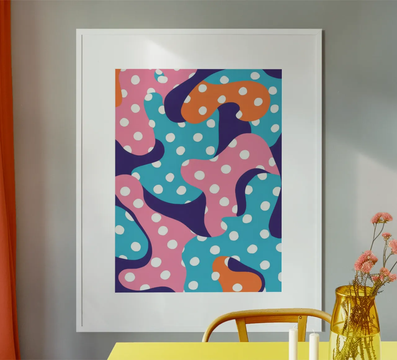 Flusso giocoso a pois carta hahnemühle da Frosh Pallete