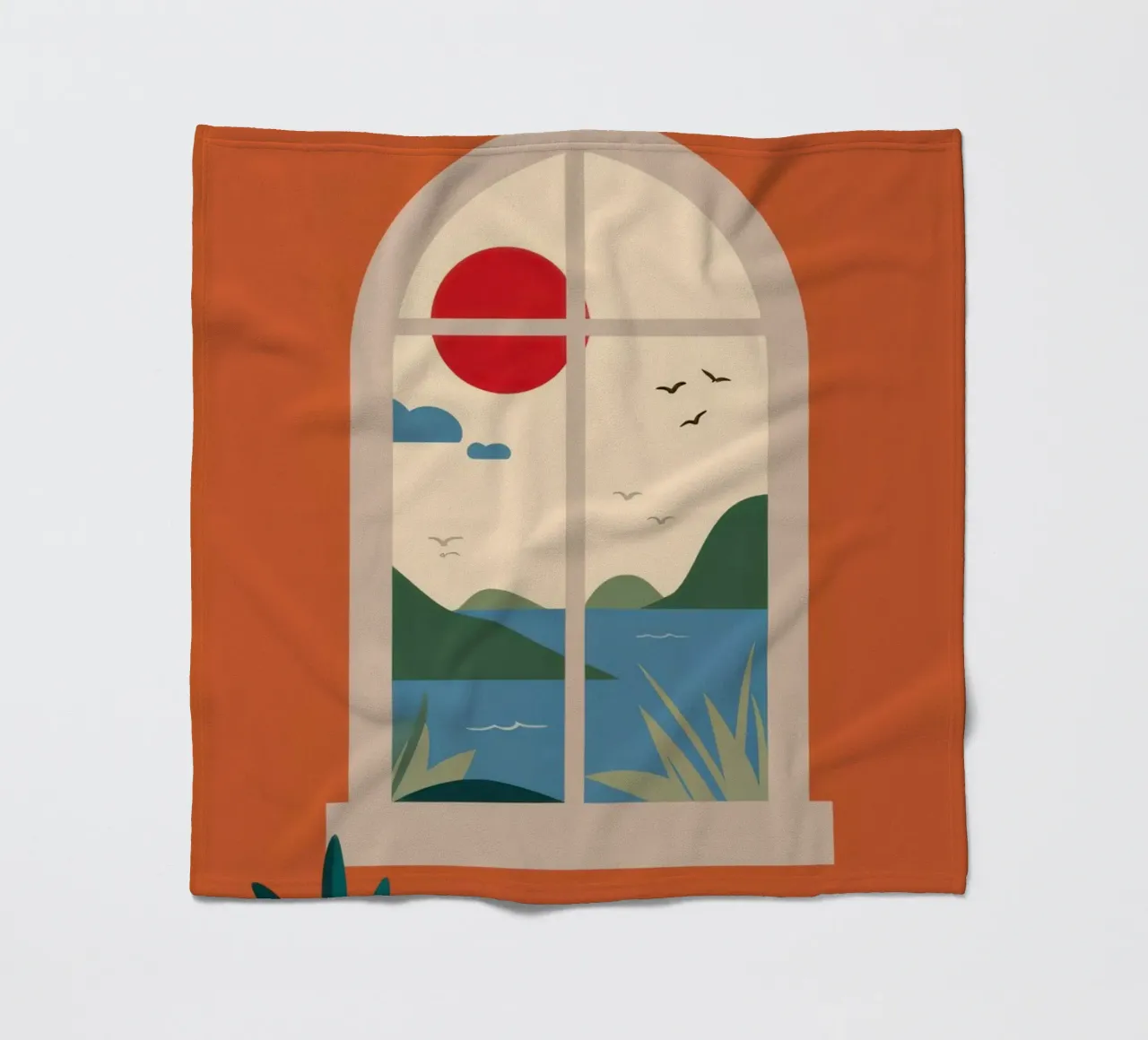 Terracotta Window Solace coperta in pile da Bring Haven