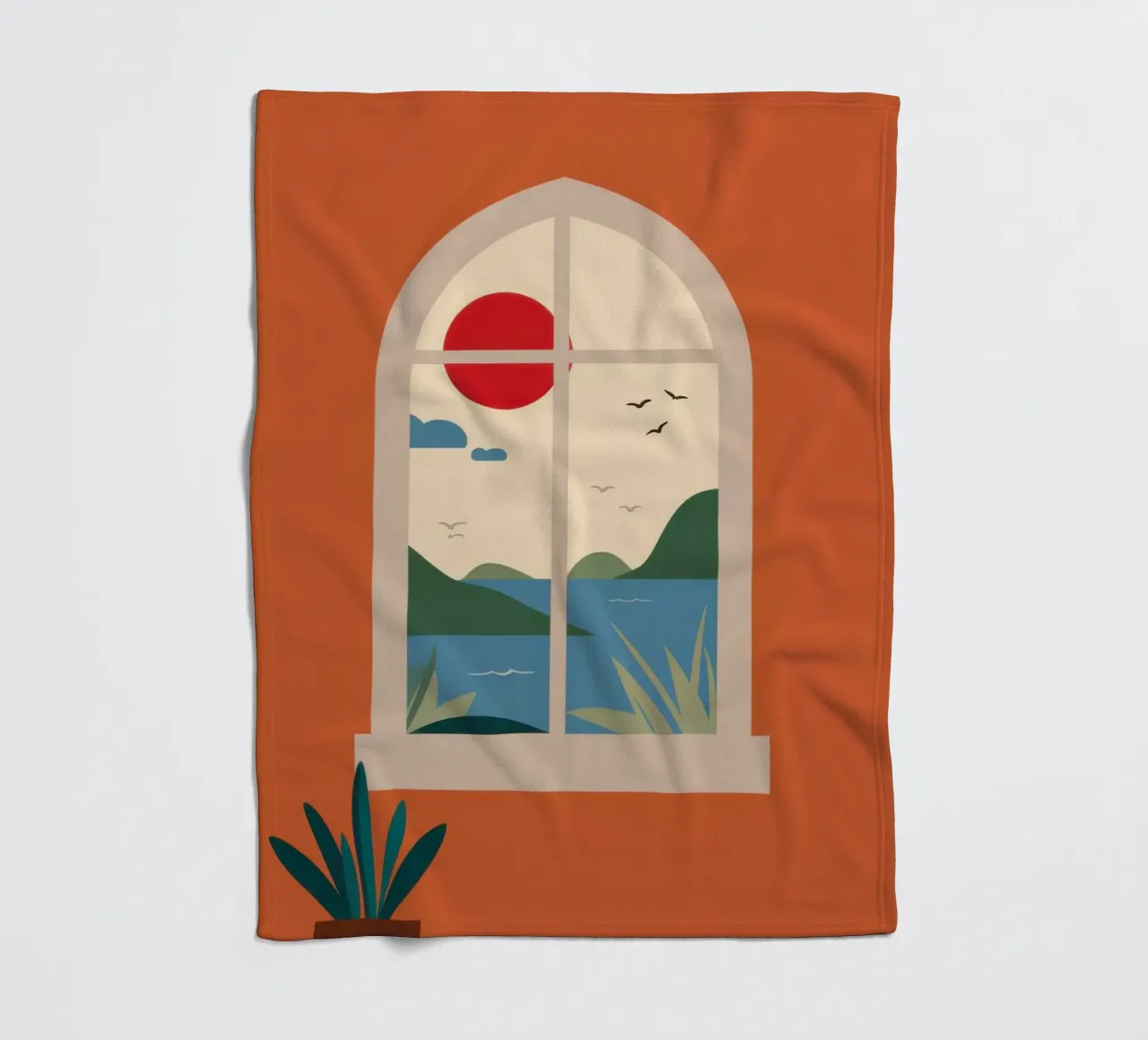 Terracotta Window Solace coperta in pile da Bring Haven