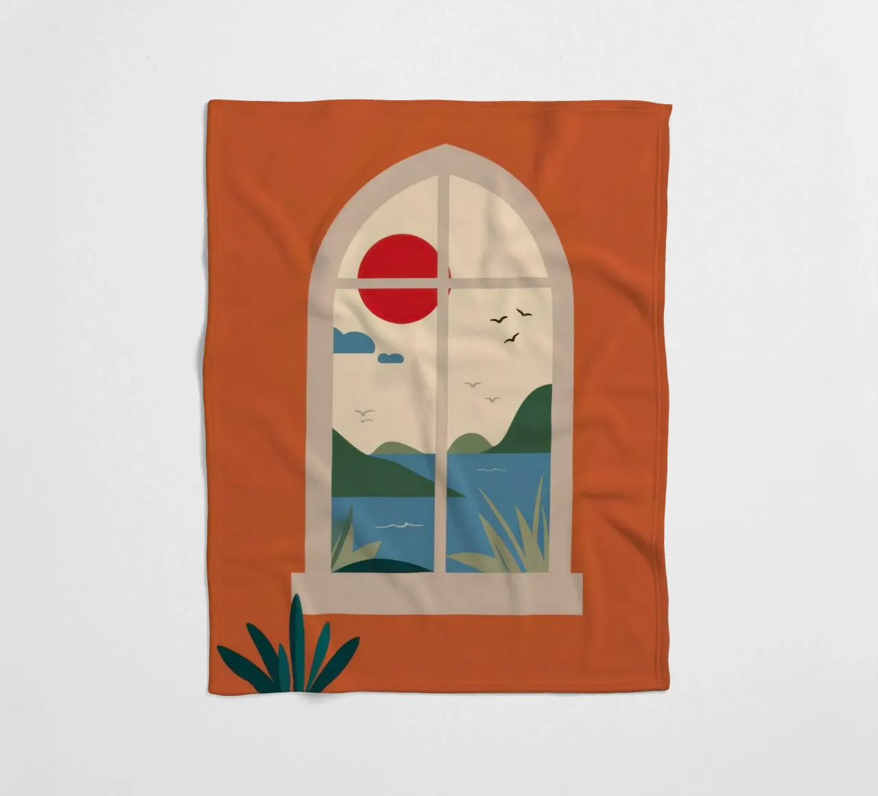 Terracotta Window Solace coperta in pile da Bring Haven
