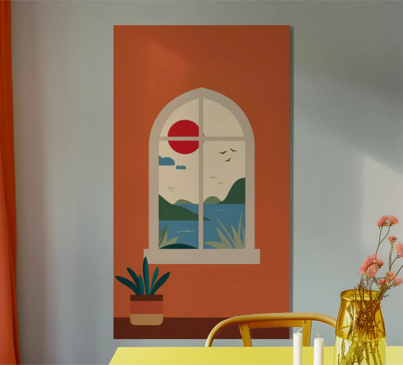 Terracotta Window Solace plexiglass da Bring Haven