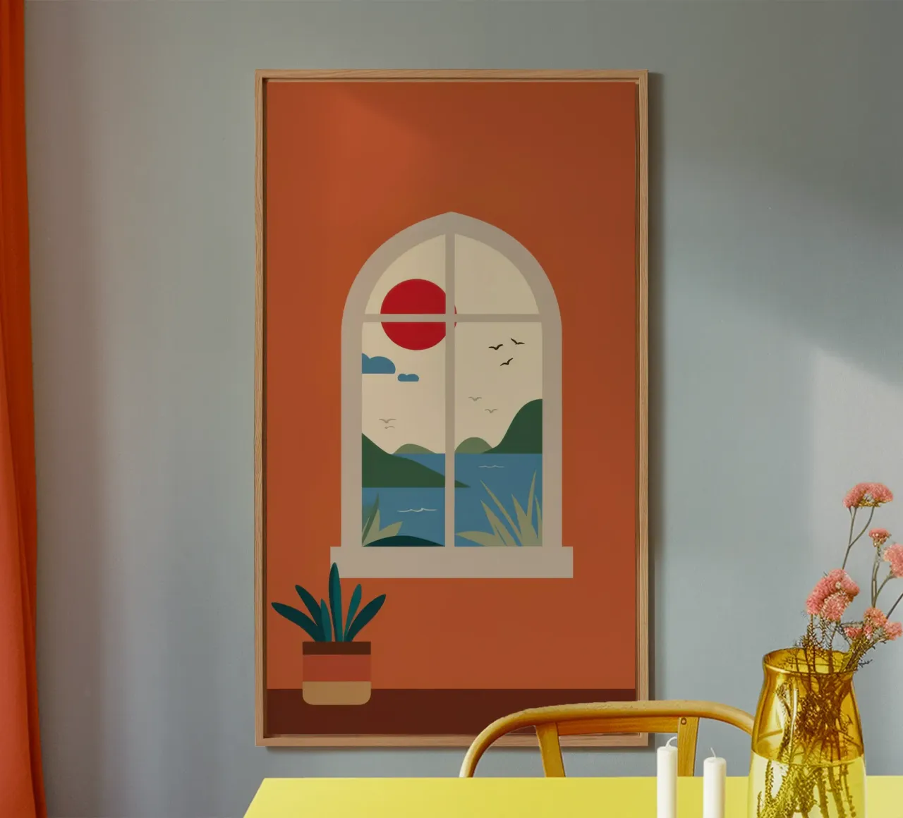 Terracotta Window Solace alluminio dibond da Bring Haven