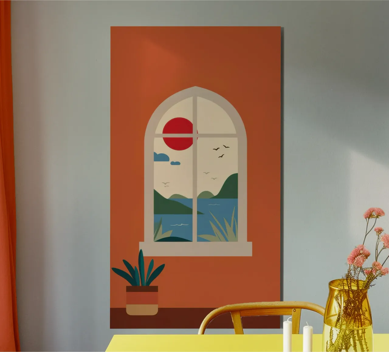 Terracotta Window Solace alluminio dibond da Bring Haven