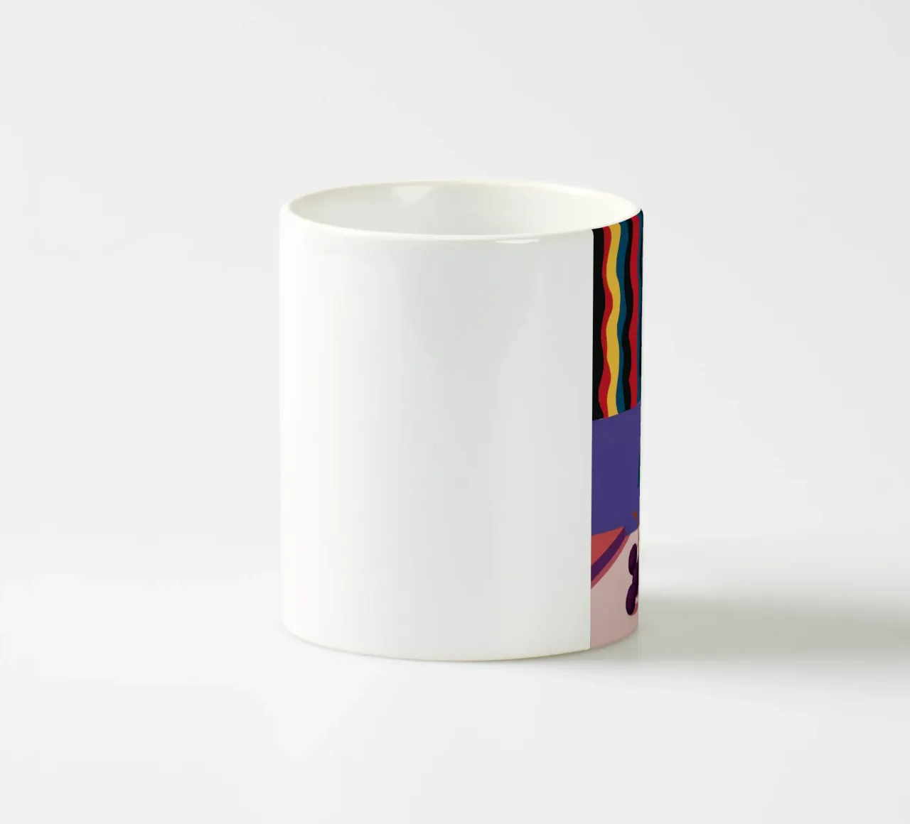 Still Life with Purple Asters ceramic mug by Veil Maya
