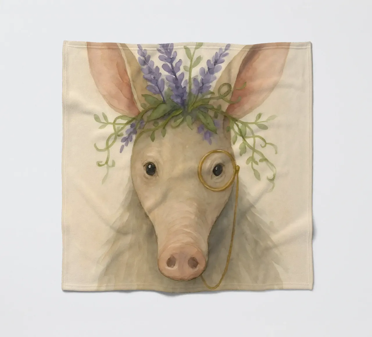 Lavender Scholar: The Gentle Aardvark fleece blanket by Graceful Desine