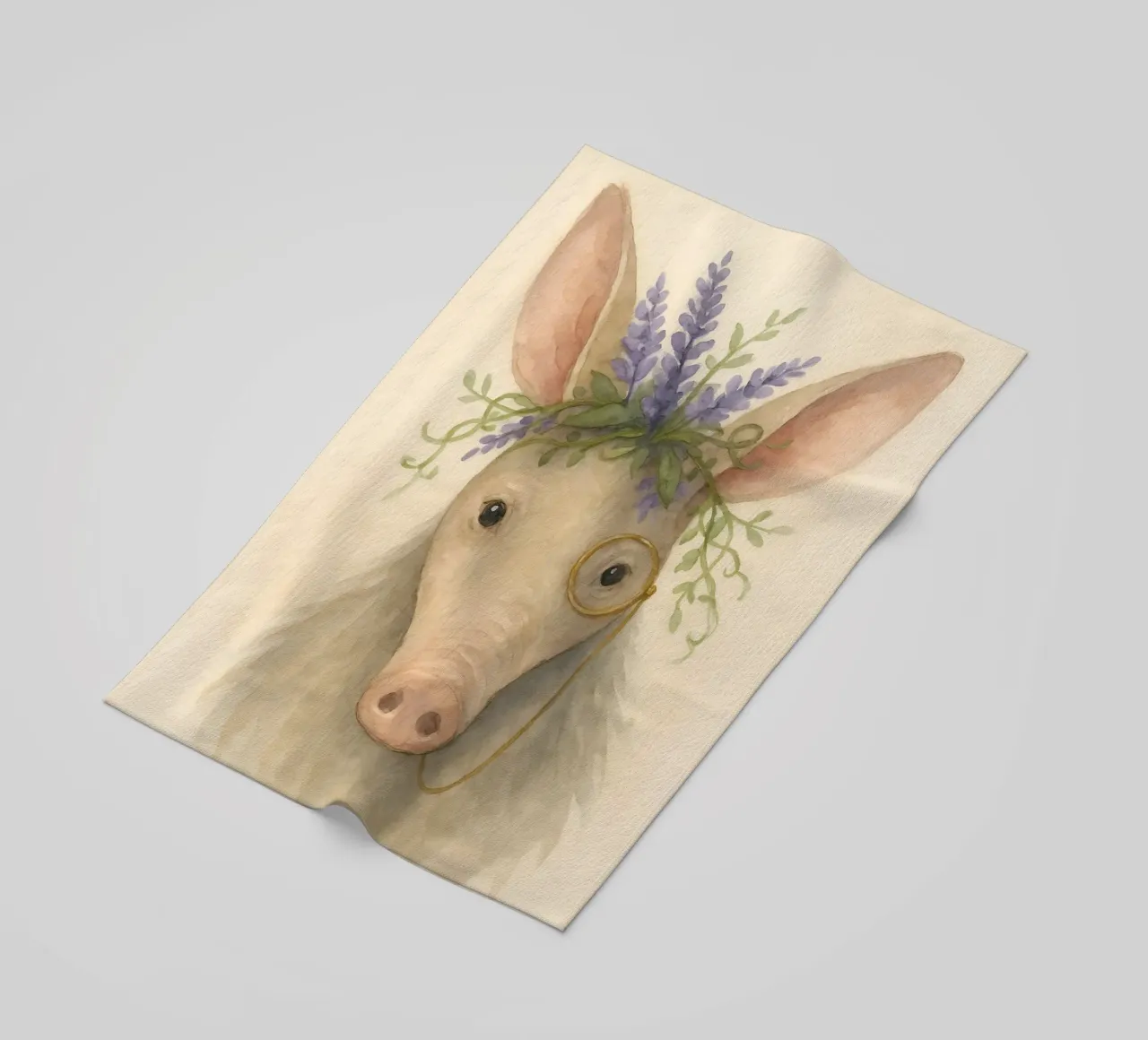 Lavender Scholar: The Gentle Aardvark beach towel by Graceful Desine