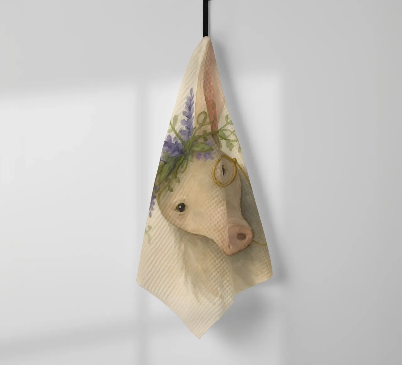 Lavender Scholar: The Gentle Aardvark tea towel by Graceful Desine