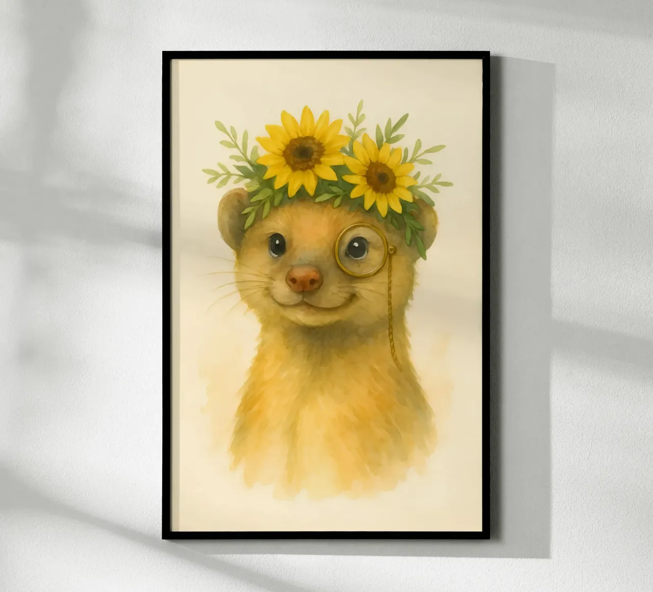 Sunshine Scholar: The Cheerful Weasel hahnemühle by Graceful Desine