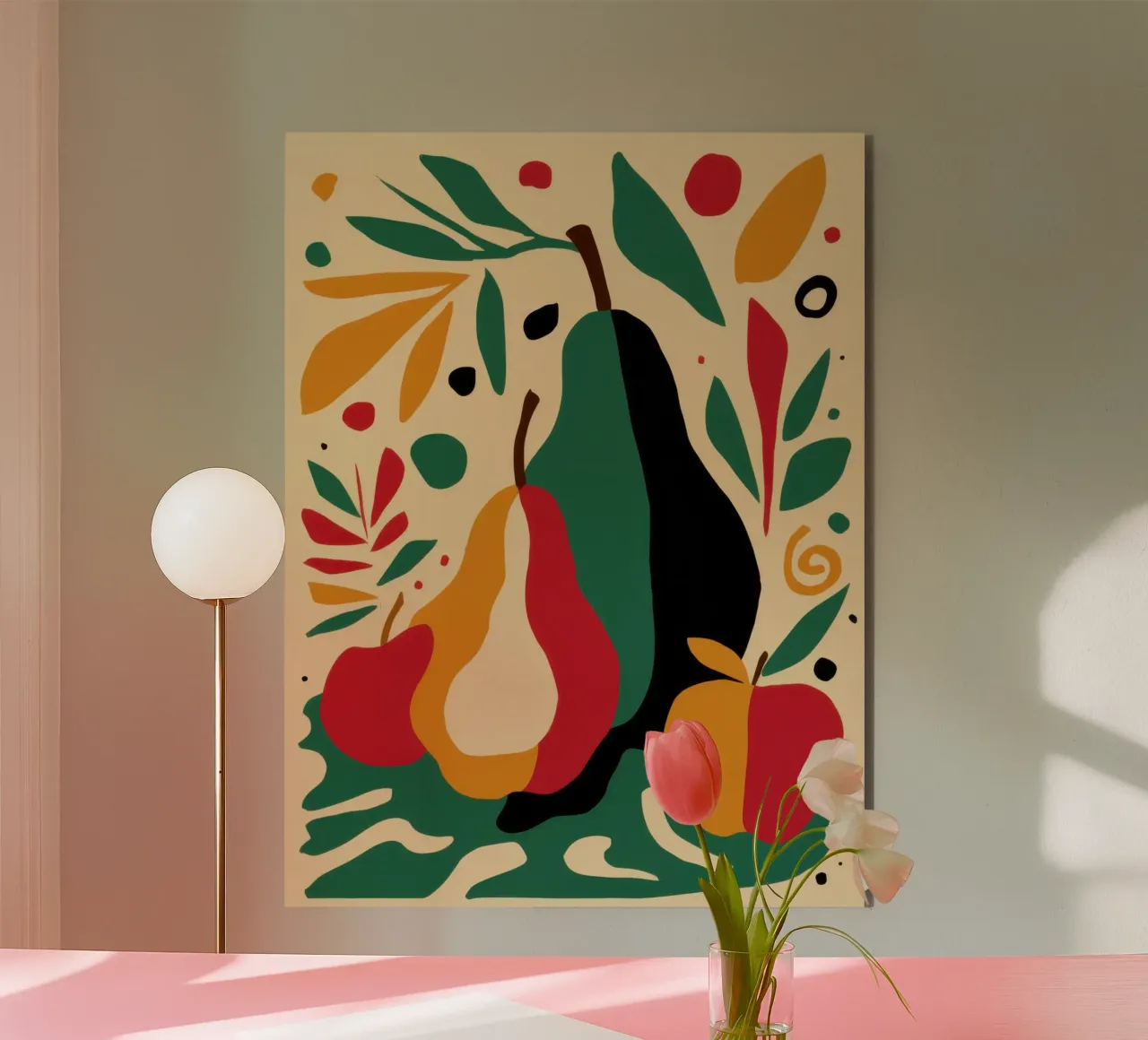 Surreal Pear Composition alu-dibond by Bring Haven