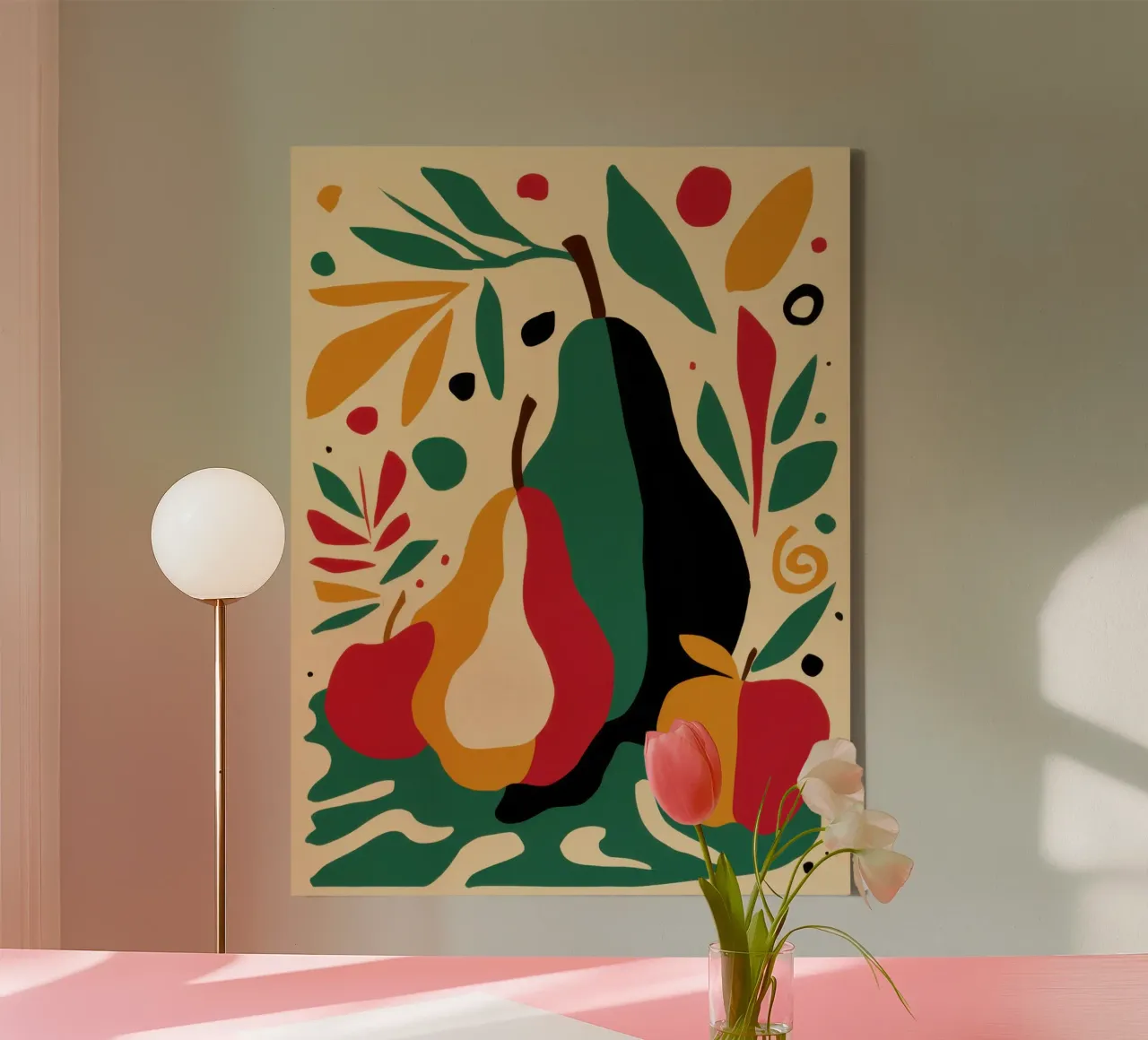 Surreal Pear Composition canvas by Bring Haven