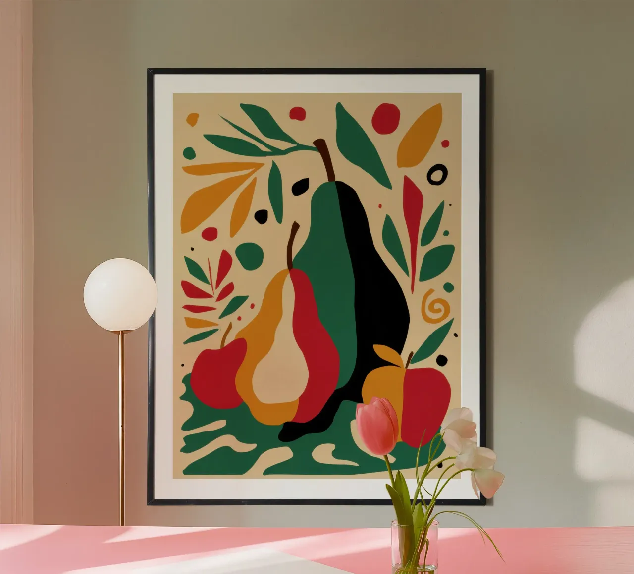 Surreal Pear Composition poster by Bring Haven