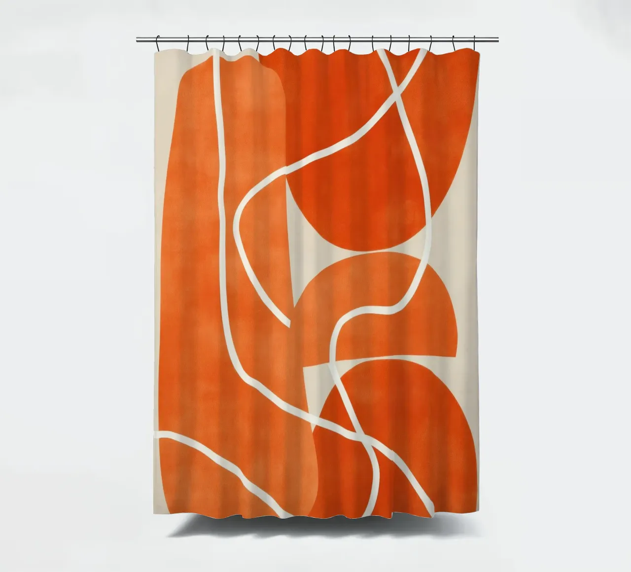 Flowing Lines Over Organic Shapes tenda da doccia da Verse