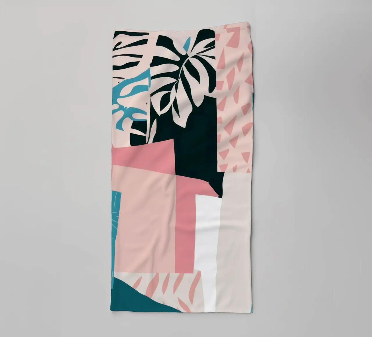 Pastel Abstract Layers towel by Frosh Pallete