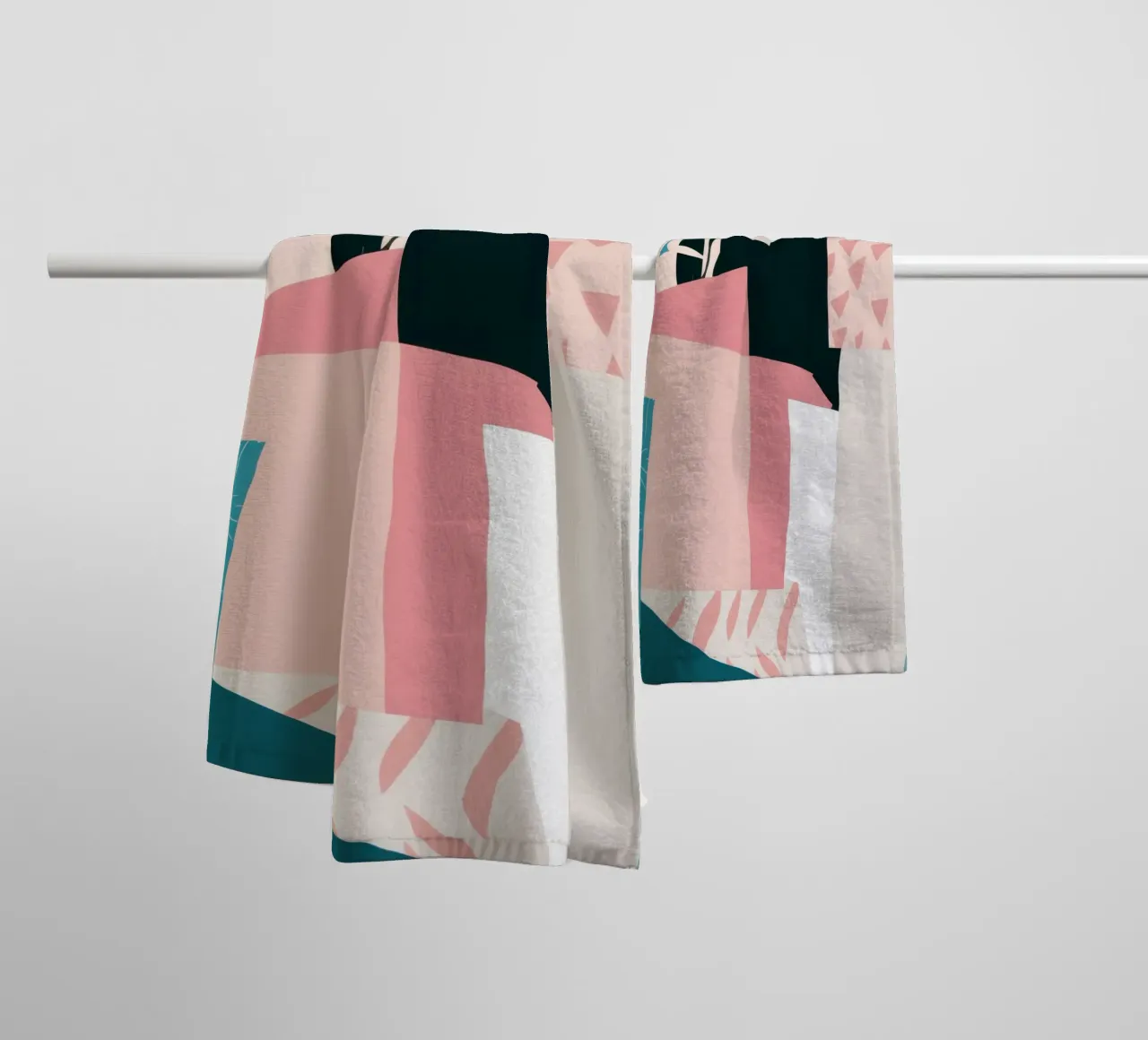 Pastel Abstract Layers towel by Frosh Pallete