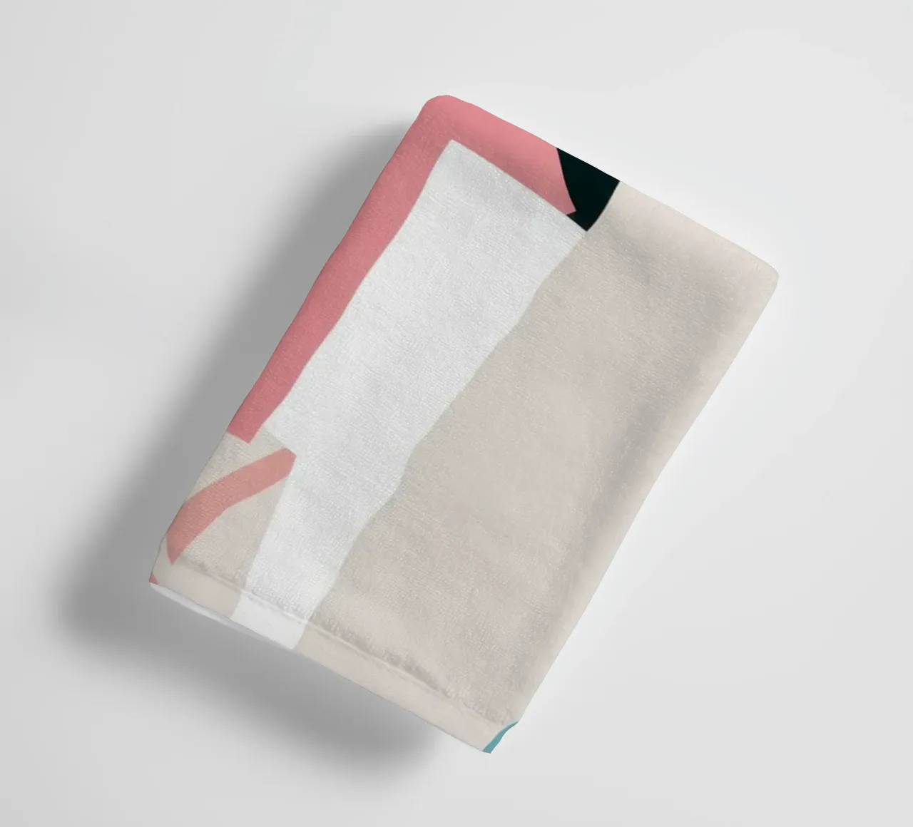 Pastel Abstract Layers towel by Frosh Pallete