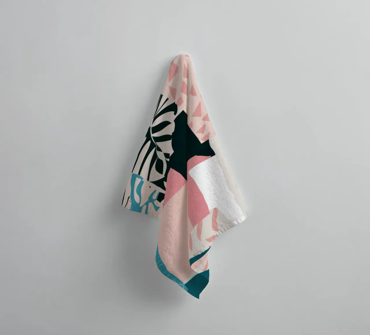 Pastel Abstract Layers towel by Frosh Pallete