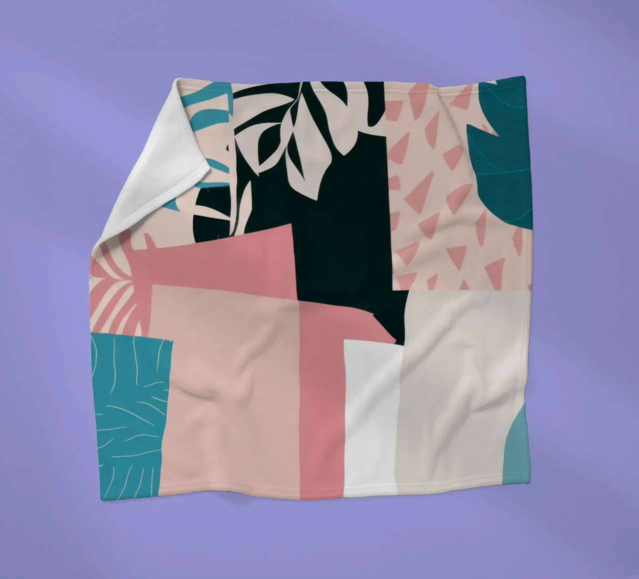 Pastel Abstract Layers fleece blanket by Frosh Pallete