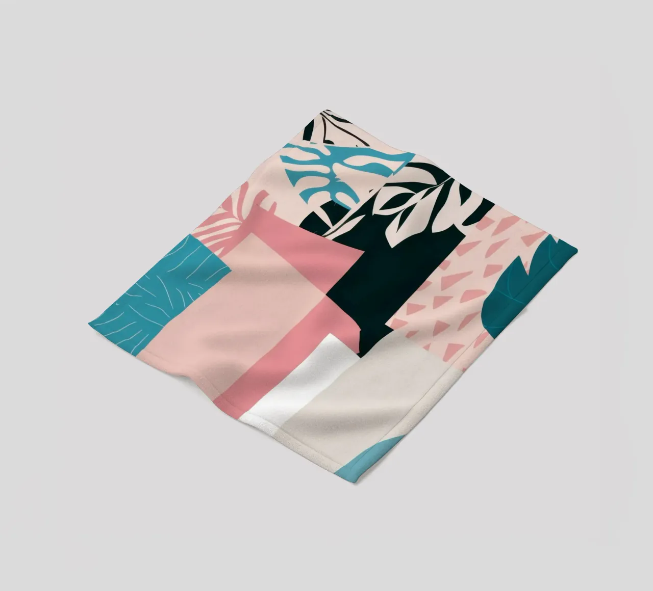 Pastel Abstract Layers fleece blanket by Frosh Pallete