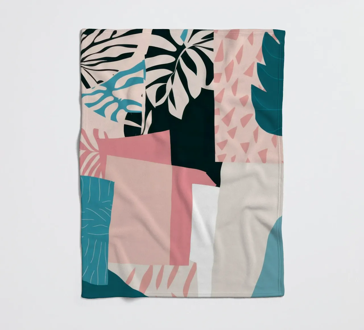 Pastel Abstract Layers fleece blanket by Frosh Pallete