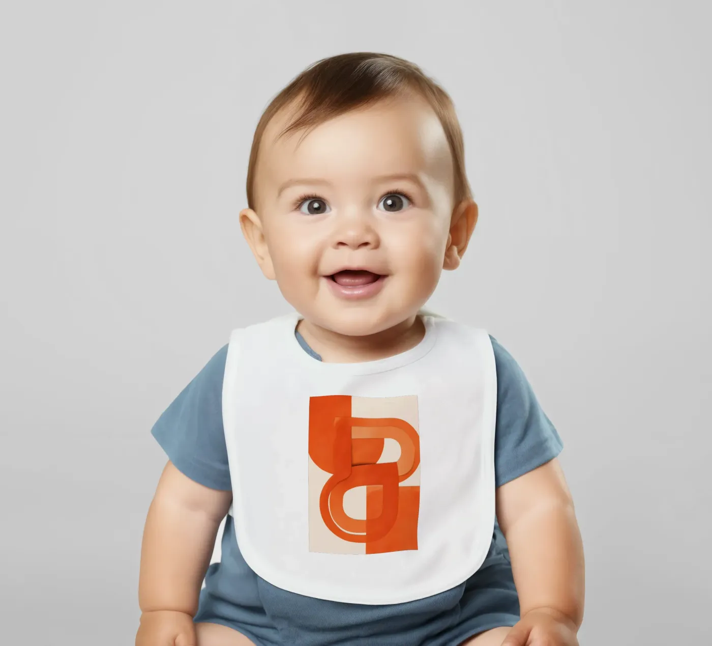 Bold Geometry baby bib by Verse