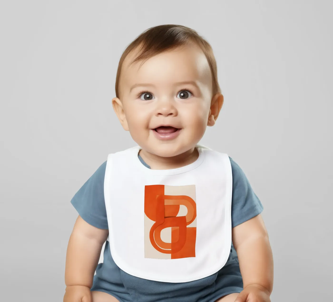 Bold Geometry baby bib by Verse