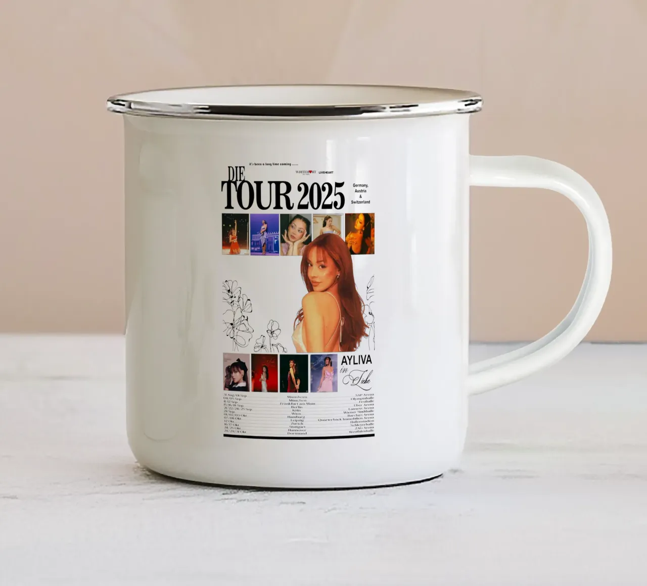 Ayliva 2025 tazza in smalto da AudioLibrary