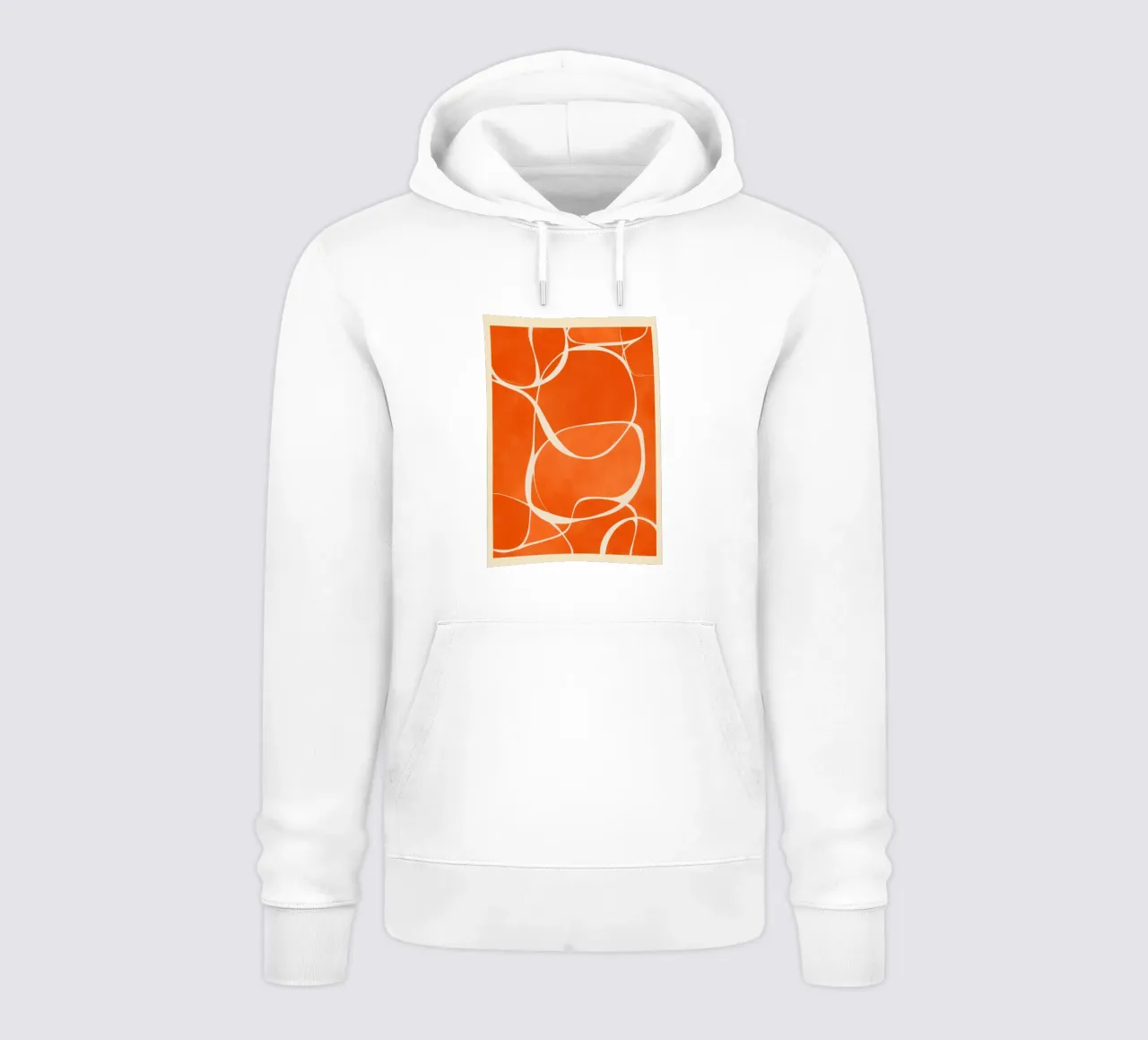 Rhythm in Orange felpa con cappuccio da Verse