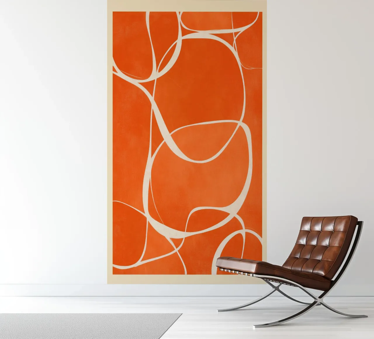 Rhythm in Orange papier peint photo de Verse