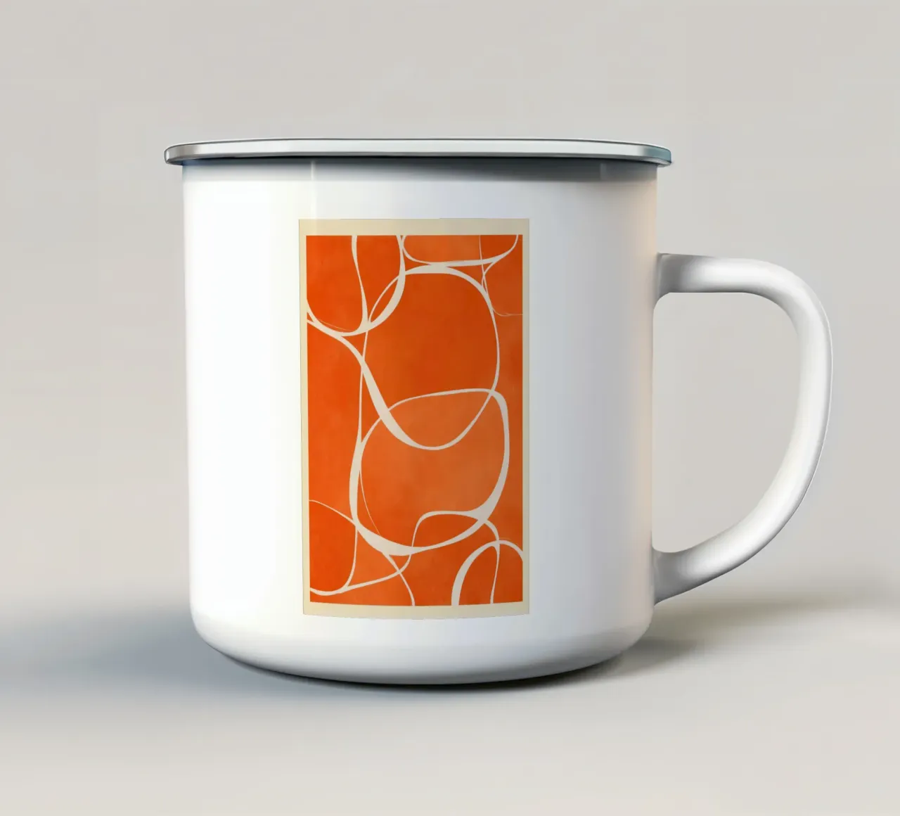 Rhythm in Orange tazza in smalto da Verse