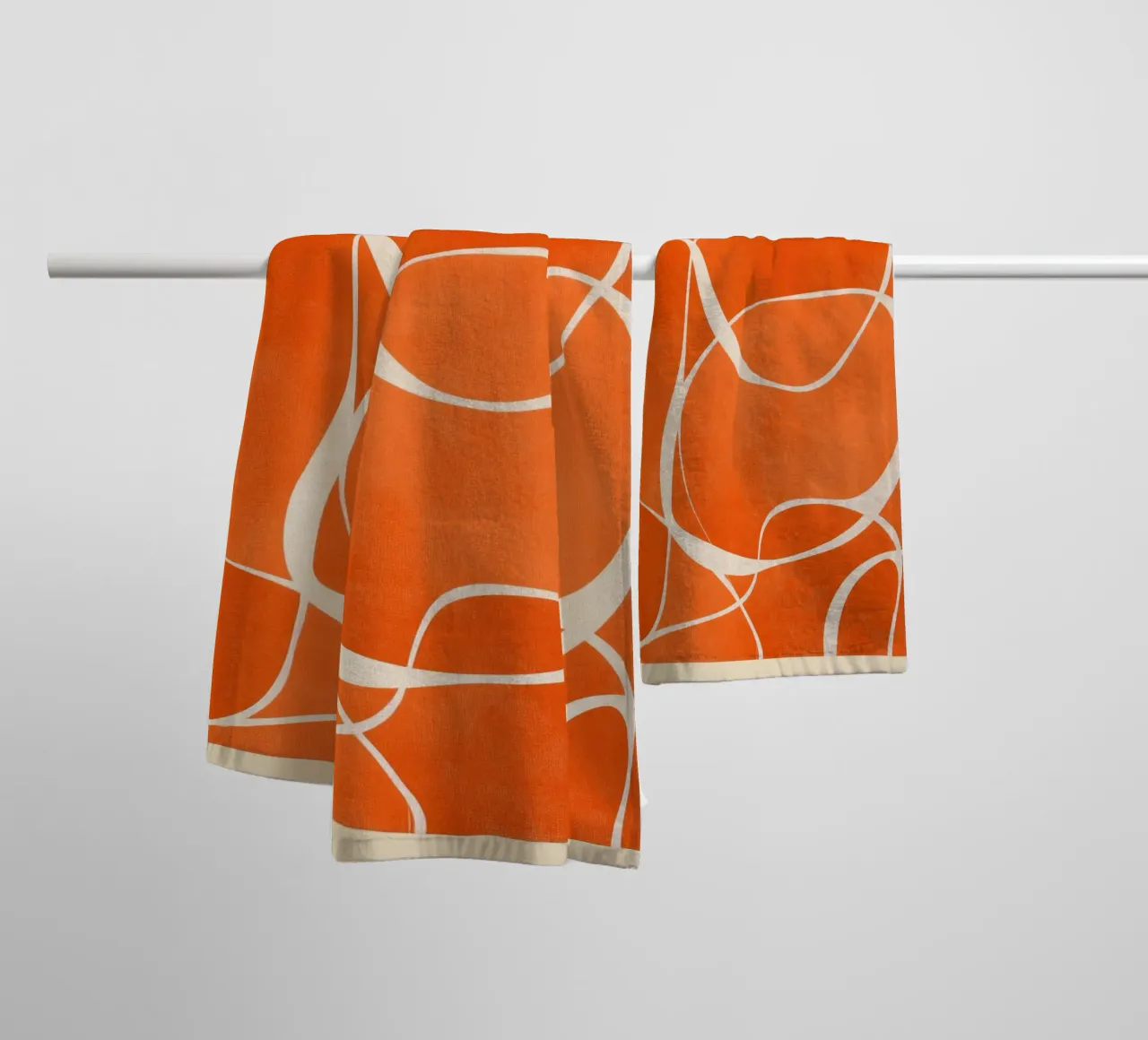 Rhythm in Orange asciugamano da bagno da Verse
