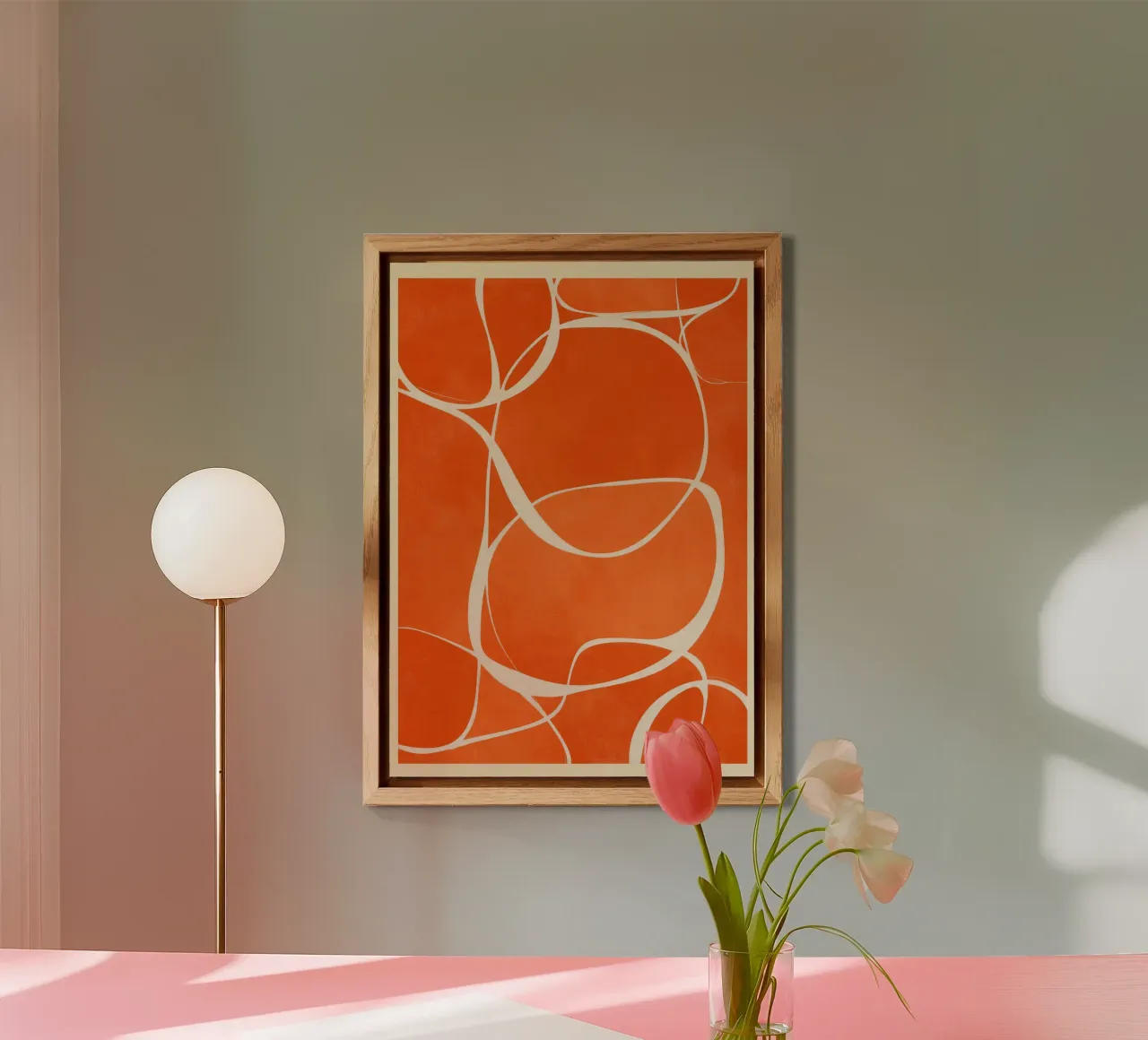Rhythm in Orange aluminio dibond de Verse