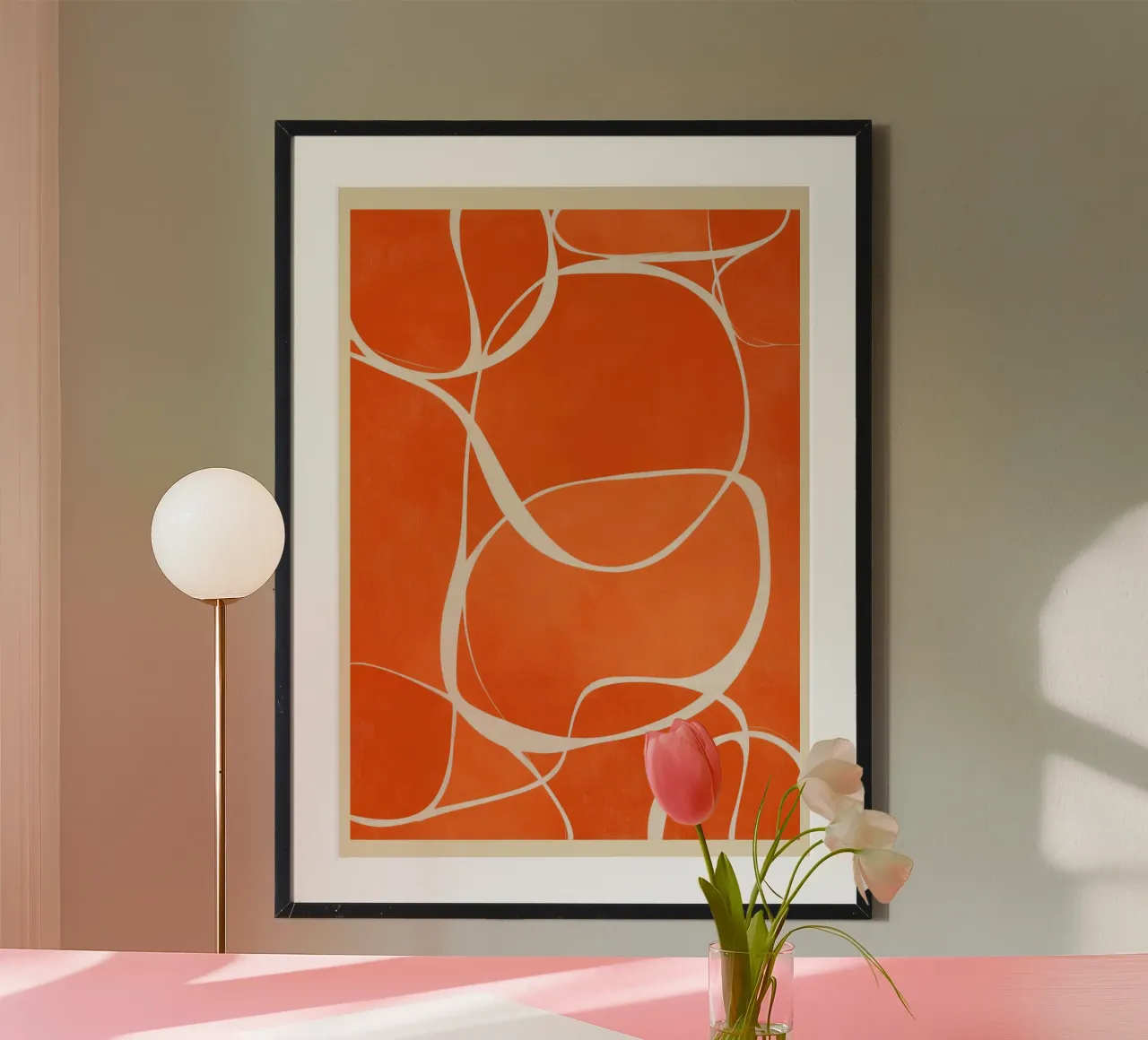 Rhythm in Orange carta hahnemühle da Verse