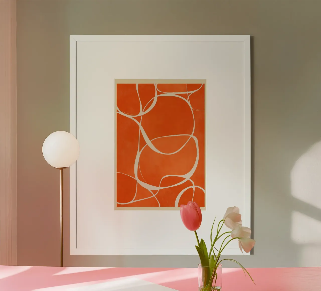 Rhythm in Orange carta hahnemühle da Verse