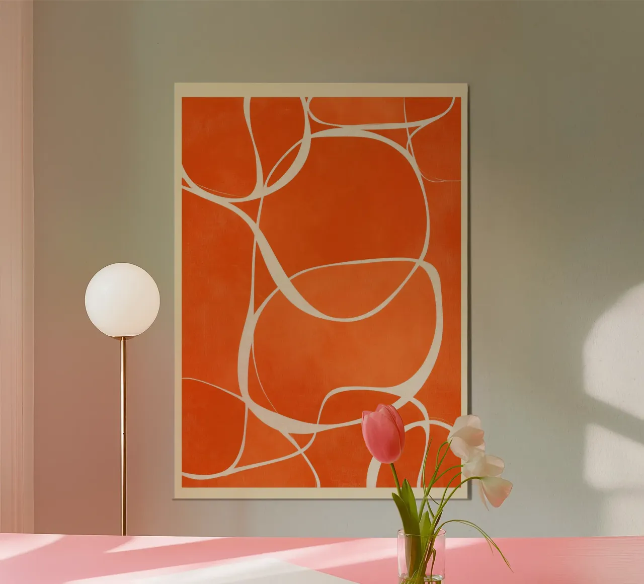 Rhythm in Orange carta hahnemühle da Verse