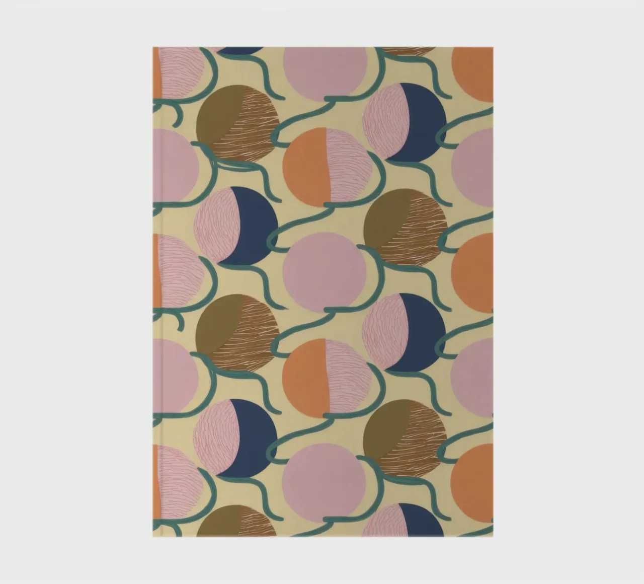 Abstract Crescent Moons notebook by Veil Maya