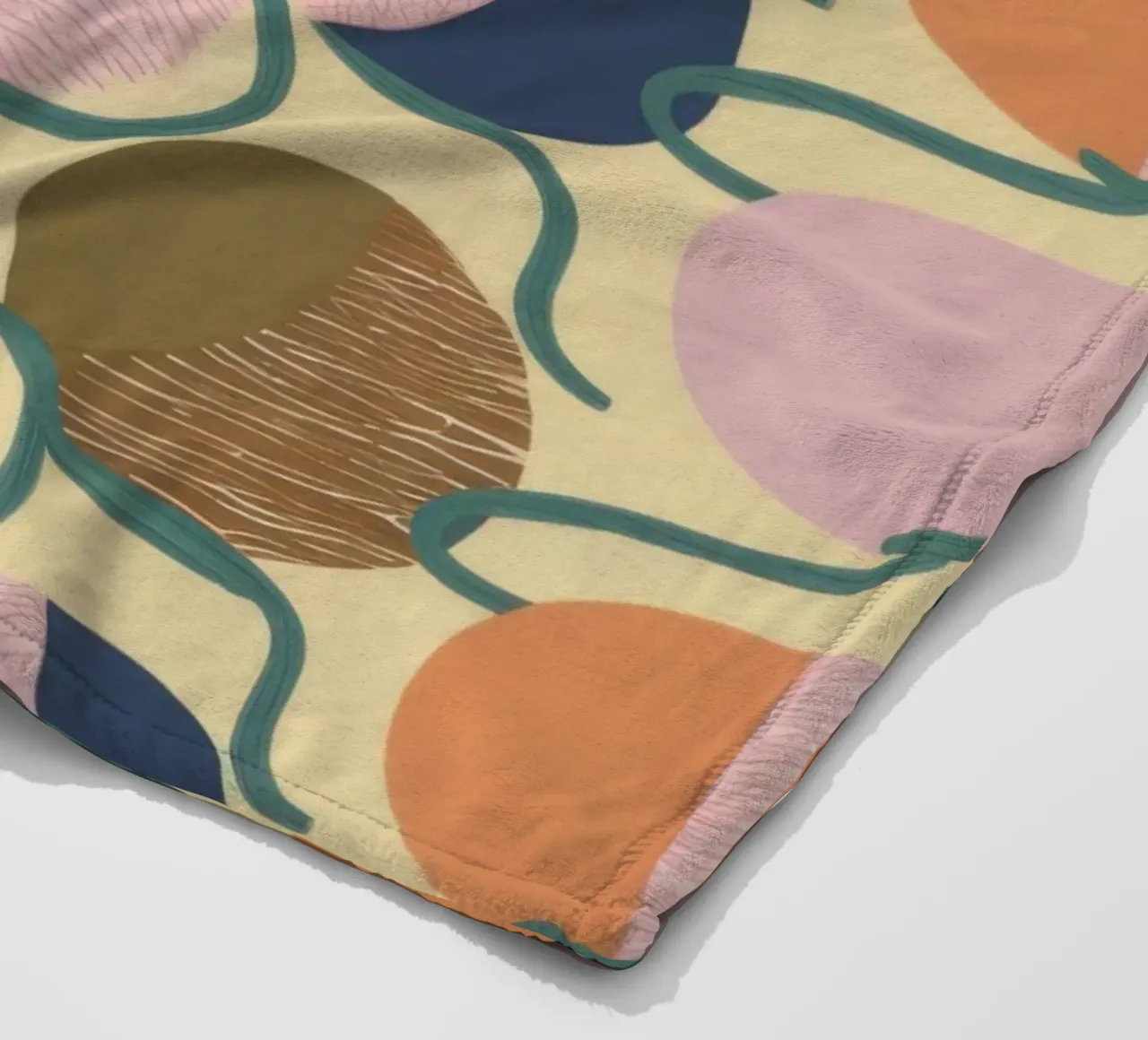 Abstracte halve maan fleecedeken van Veil Maya