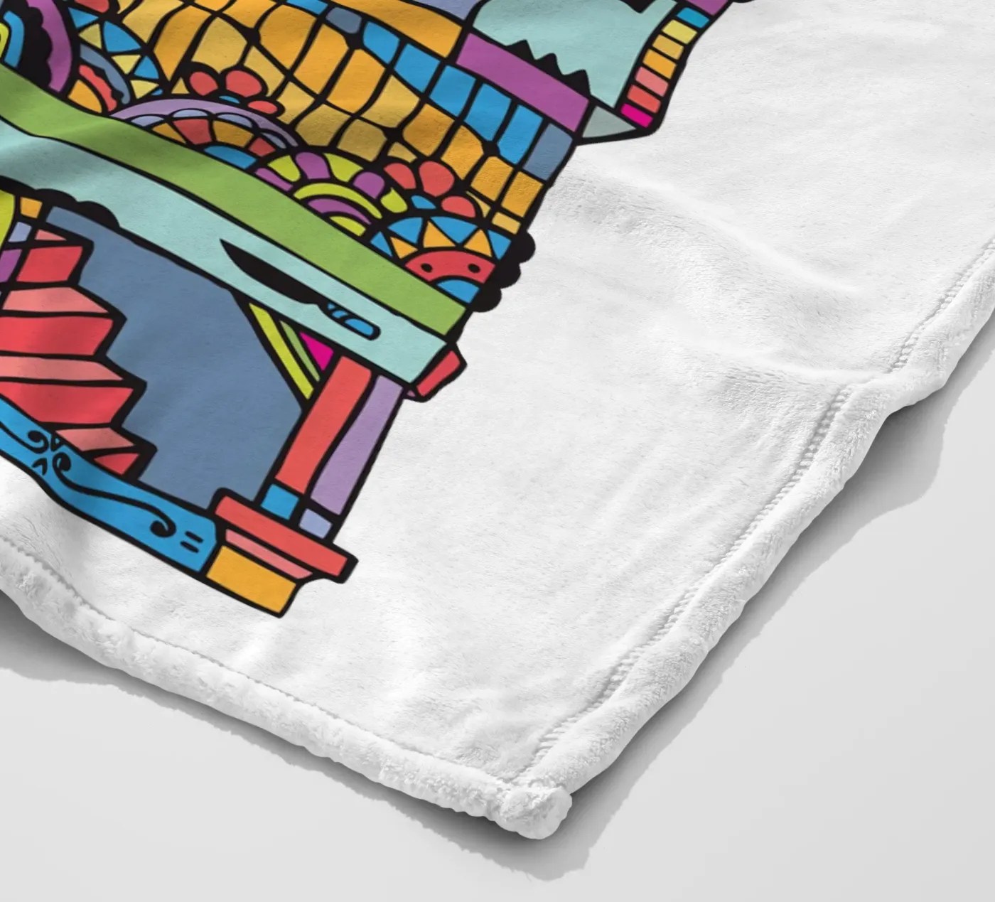 Alpha eye fleece blanket by Ninhol