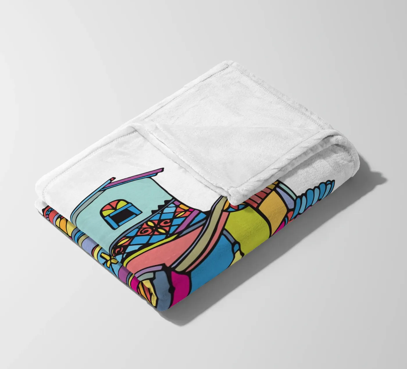 Alpha eye fleece blanket by Ninhol