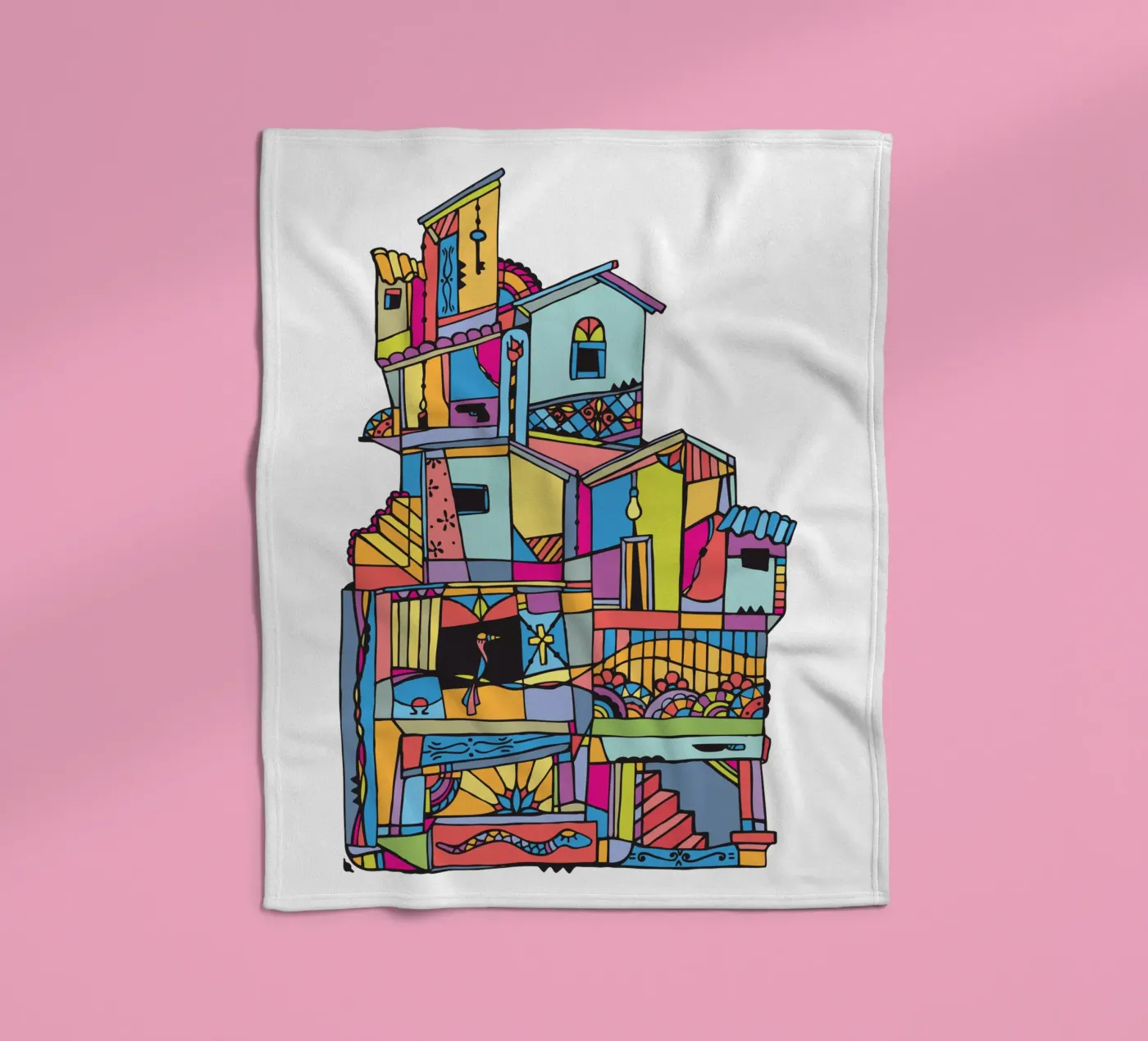 Alpha eye fleece blanket by Ninhol