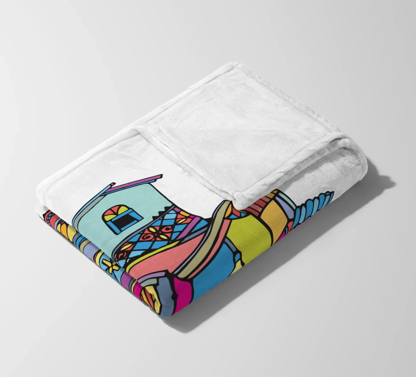 Alpha eye fleece blanket by Ninhol