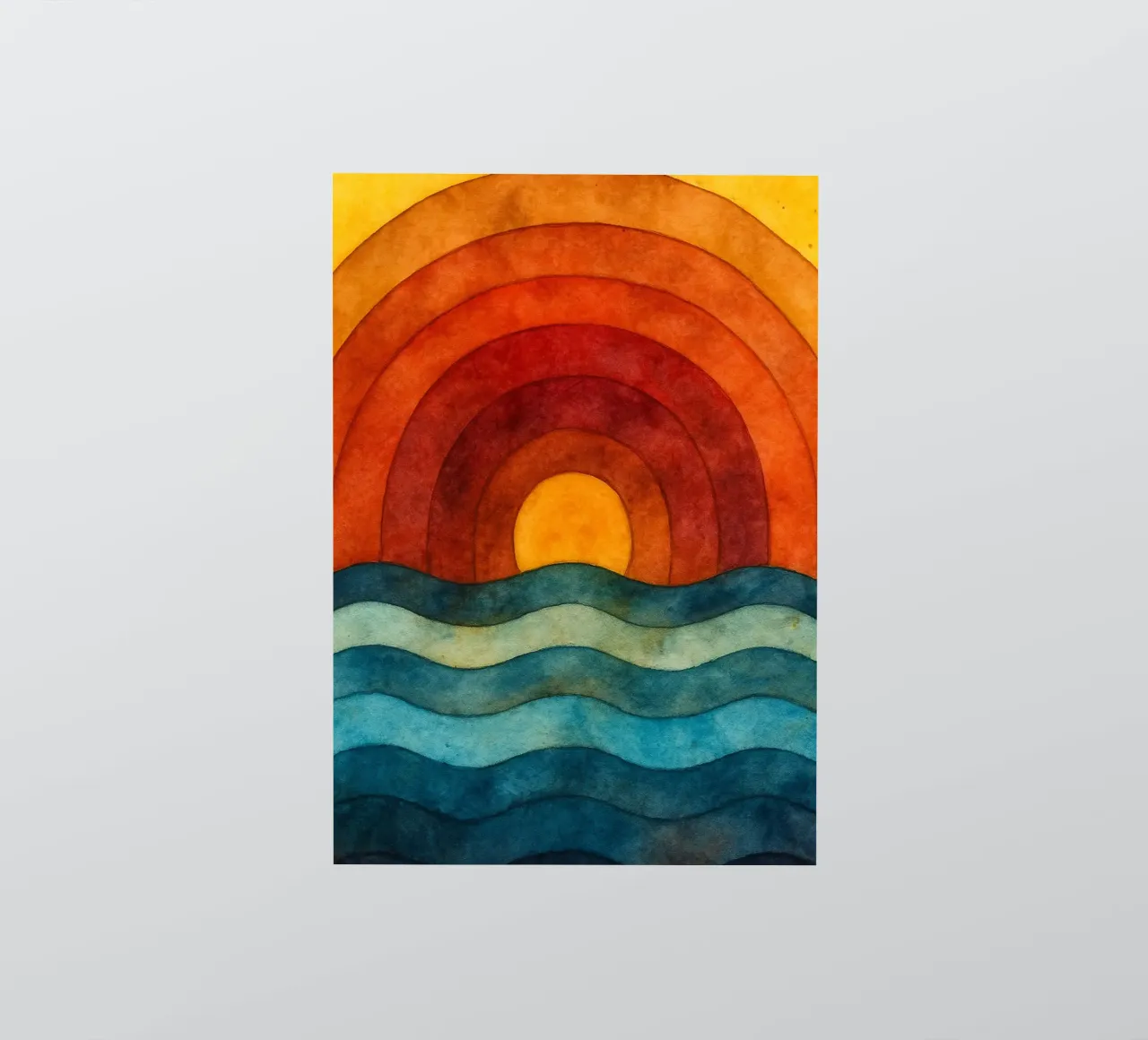 sea and sun abstract drawing ilustration sticker by Permatax