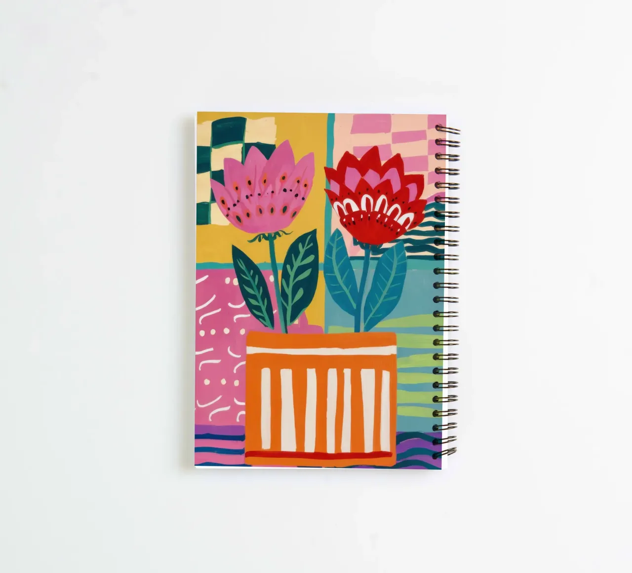 Fiori in vaso a righe diario ad anelli da Frosh Pallete