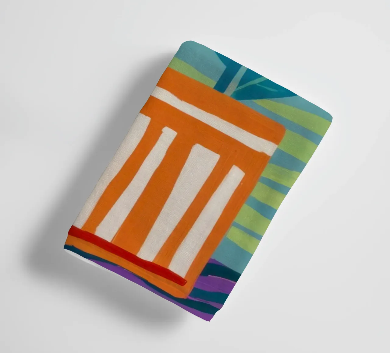 Fiori in vaso a righe asciugamano da bagno da Frosh Pallete