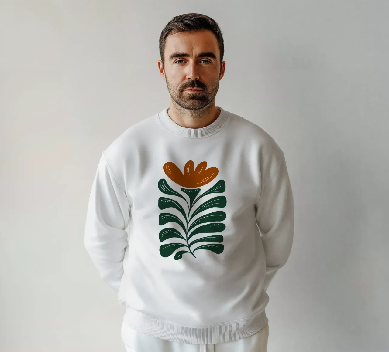 Boho Emerald Flower Glow felpa da Dream Print Designs