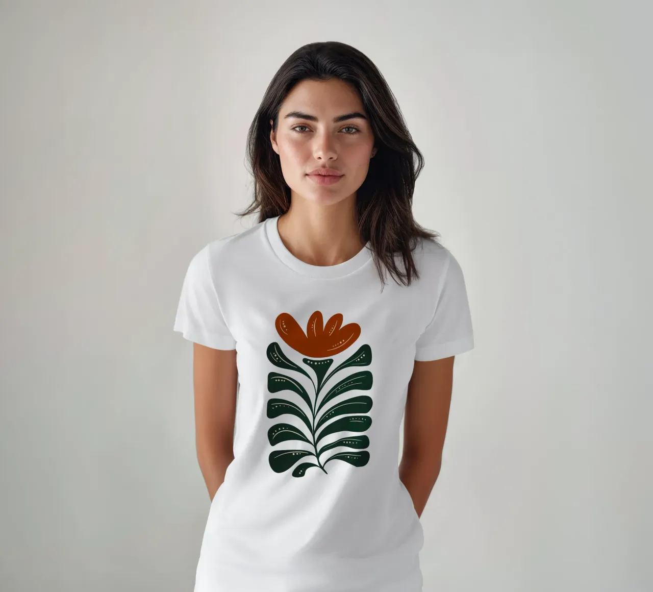 Boho Emerald Flower Glow t-shirt da Dream Print Designs