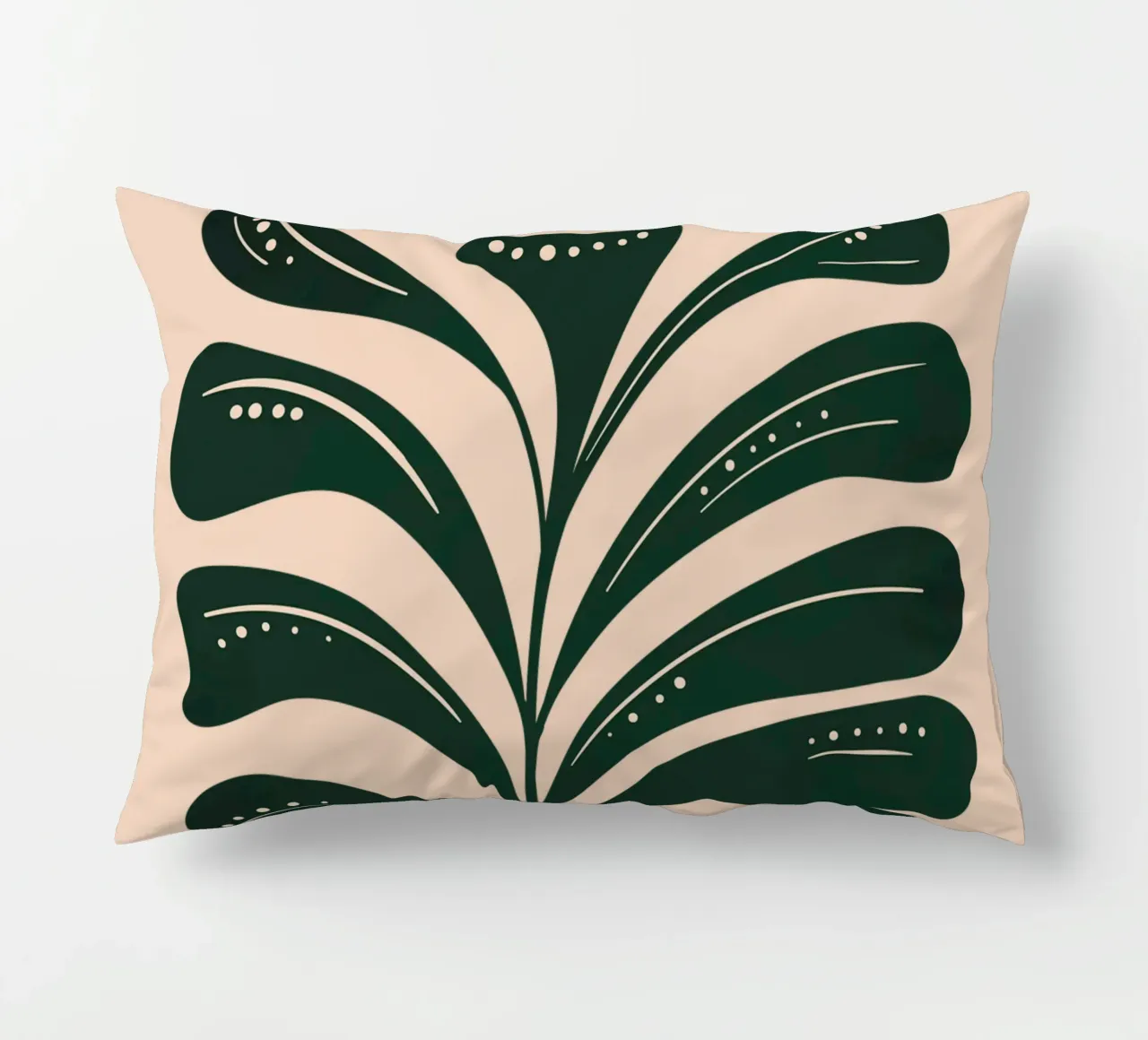 Boho Emerald Flower Glow cuscino da Dream Print Designs